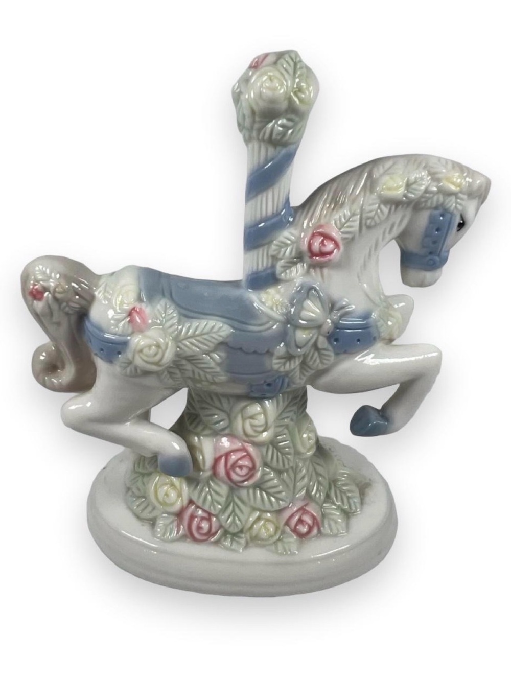 Vintage K's Collection Porcelain Carousel Horse Figurine | 1990s